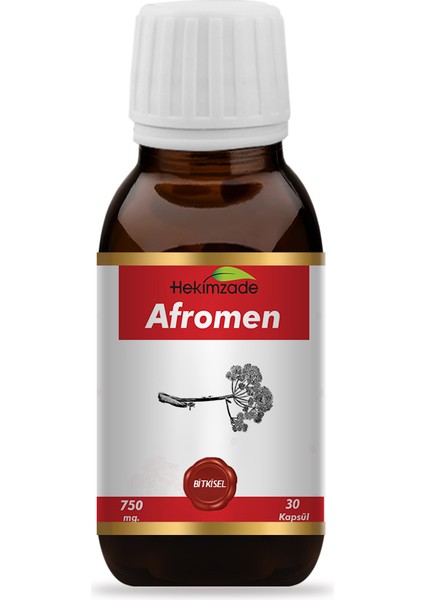 Afromen 30 Kapsül 750MG - Çakşır Otu İçeren Gıda