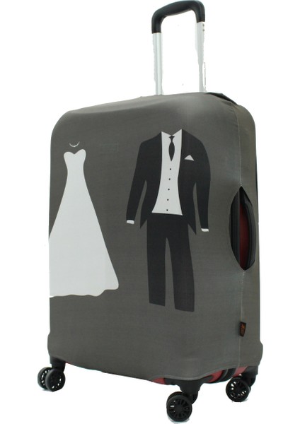 08 Valiz Kılıfı, Bavul Kılıfı - Gelin Damat 08