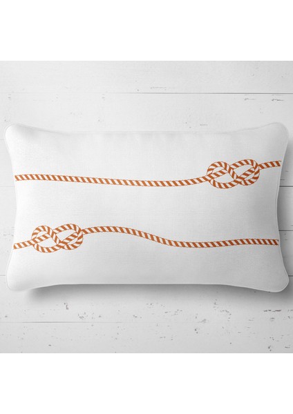 Kırlent Çift Tarafı Baskılı Dekoratif Marin Yastık Kılıfı