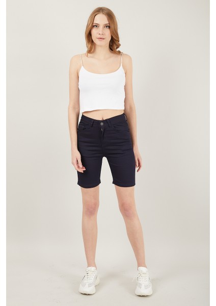 Kadın Cepli Slim Fit Şort modelleri