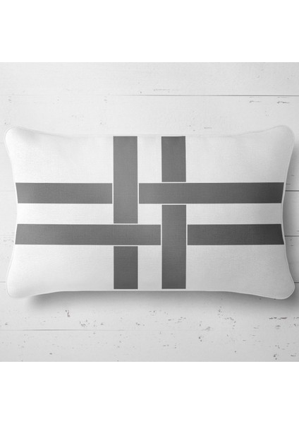 Kırlent Çift Tarafı Baskılı Dekoratif Marin Yastık Kılıfı