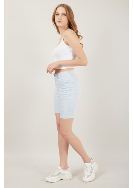 Kadın Cepli Slim Fit Şort fiyatları