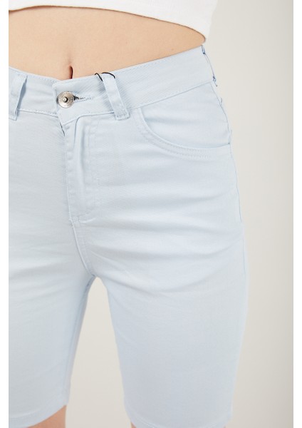 Kadın Cepli Slim Fit Şort modelleri