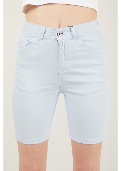 Kadın Cepli Slim Fit Şort fırsatları