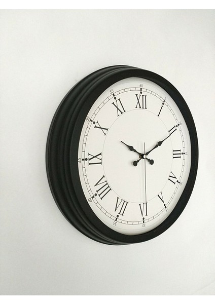 40 cm Siyah Metal Retro Dekoratif Hediyelik Duvar Saati modelleri