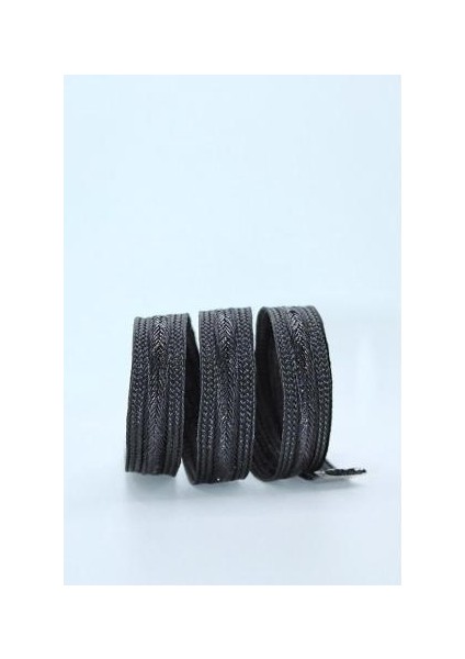 Polyester Siyah Simli Biye Şerit 1,6 mm