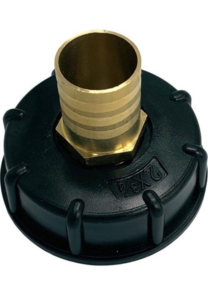 Ibc 1000L Su Tankı Parçaları Bağlayıcı 1/2 "3/4" 1 "pirinç Hortum Adaptörü Siyah