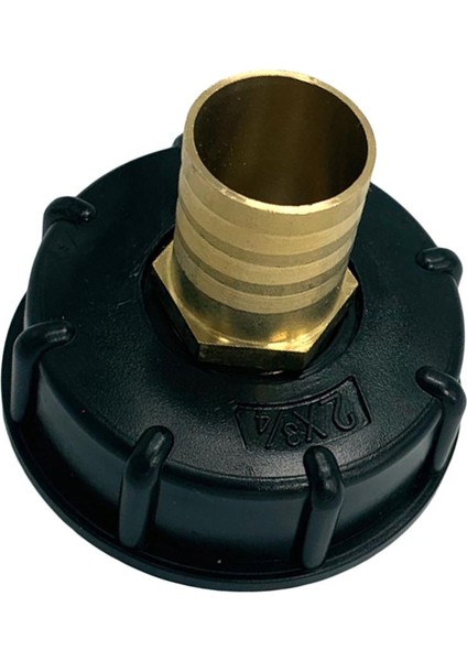 Ibc 1000L Su Tankı Parçaları Bağlayıcı 1/2 "3/4" 1 "pirinç Hortum Adaptörü Siyah