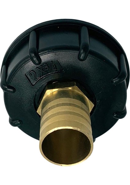 Ibc 1000L Su Tankı Parçaları Bağlayıcı 1/2 "3/4" 1 "pirinç Hortum Adaptörü Siyah