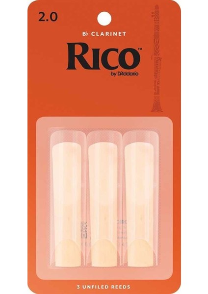 Rico RCA0320 Sib Klarnet Kamışı (3&apos;lü) No:2