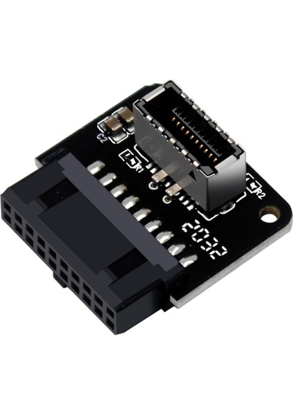 Charmant Usb3.0 19 P / 20P Tip C 24PIN Ön Tip C Pc Kaynağı PH73B Için C 90 Derece Adaptörü (Yurt Dışından)