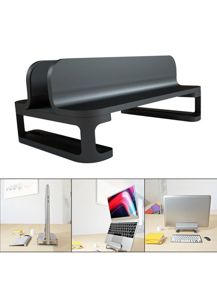 Charmant Ayarlanabilir Kitap Aksesuarları Dikey Laptop Standı Pc Soğutma Tabanı Masalar Için Siyah (Yurt Dışından) modelleri