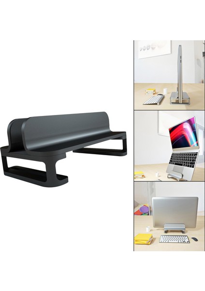 Charmant Ayarlanabilir Kitap Aksesuarları Dikey Laptop Standı Pc Soğutma Tabanı Masalar Için Siyah (Yurt Dışından) indirimleri