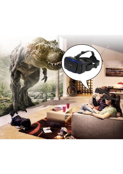 Charmant Kulaklık Sanal Gerçeklik Dev Ekran Geniş Açı G10 Oyun Için 3D Vr Gözlük (Yurt Dışından)