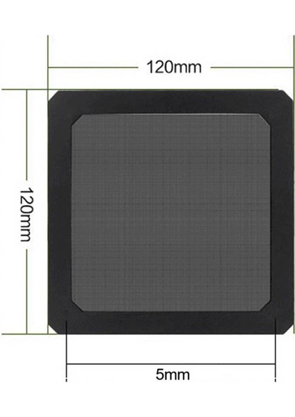Charmant Pc Fan Toz Filtresi Siyah Toz Geçirmez Filtre Kapak Manyetik Çerçeve Pvc Izgaralar 8cm Deliksiz (Yurt Dışından) modelleri