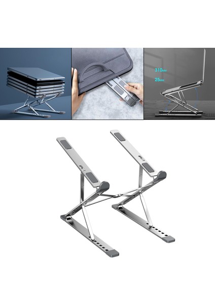Charmant Bilgisayar Standı Çok Açılı Ayarlanabilir Ergonomik Laptop Braketi Tablet Gümüş Için (Yurt Dışından) fırsatları