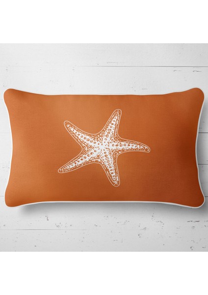 Kırlent Çift Tarafı Baskılı Dekoratif Marin Yastık Kılıfı