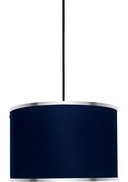 Viscose 35X35X21 Siyah Elektrik Kablolu Kumaş Avize