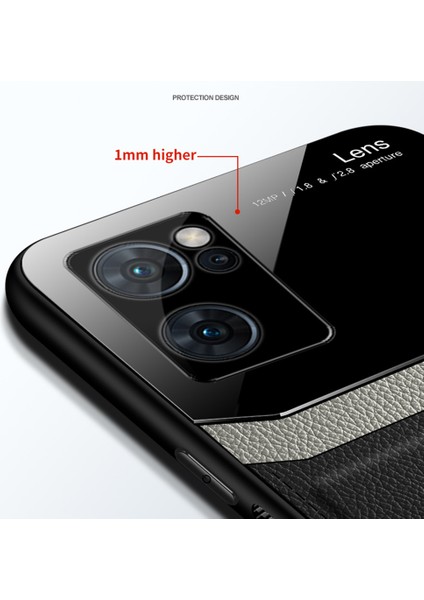 Oppo Reno7 Pro 5g Için Ince Litchi Tpu Bumper Hibrit Cam Korumalı Kılıf Kapaklı - Mavi (Yurt Dışından) fırsatları