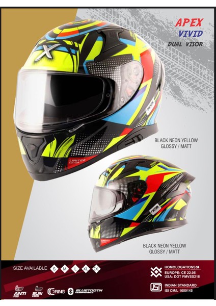 Apex Vidid Black - Neon Yellow