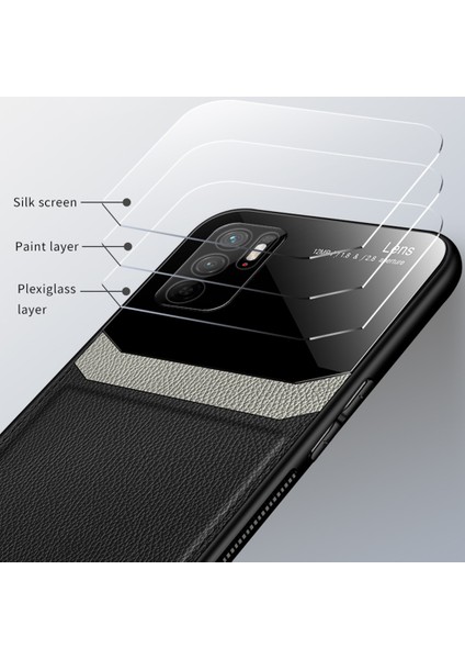 Xiaomi Redmi Note 10 5g Için Ince Litchi Tpu Bumper Hibrit Cam Korumalı Kılıf Kapaklı - Kırmızı (Yurt Dışından) fiyatları