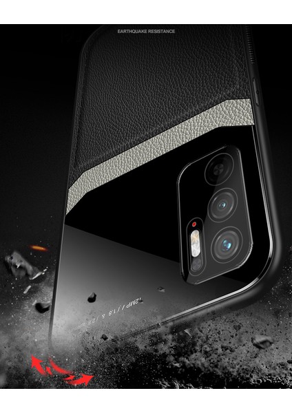 Xiaomi Redmi Note 10 5g Için Ince Litchi Tpu Bumper Hibrit Cam Korumalı Kılıf Kapaklı - Kırmızı (Yurt Dışından) modelleri