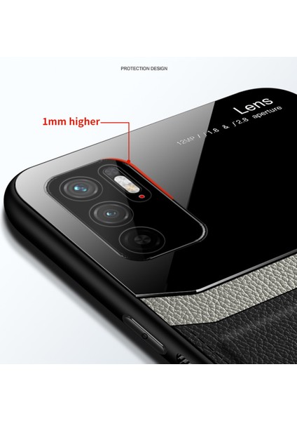 Xiaomi Redmi Note 10 5g Için Ince Litchi Tpu Bumper Hibrit Cam Korumalı Kılıf Kapaklı - Kırmızı (Yurt Dışından) fırsatları