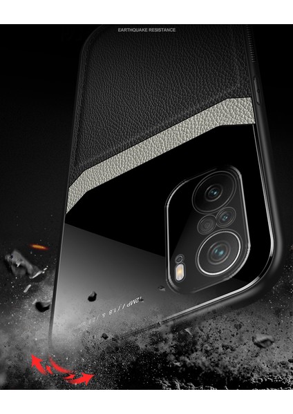 Xiaomi Redmi Note 10 4g / Note 10S Için Ince Litchi Tpu Bumper Hibrit Cam Korumalı Kılıf Kapaklı - Mavi (Yurt Dışından) modelleri