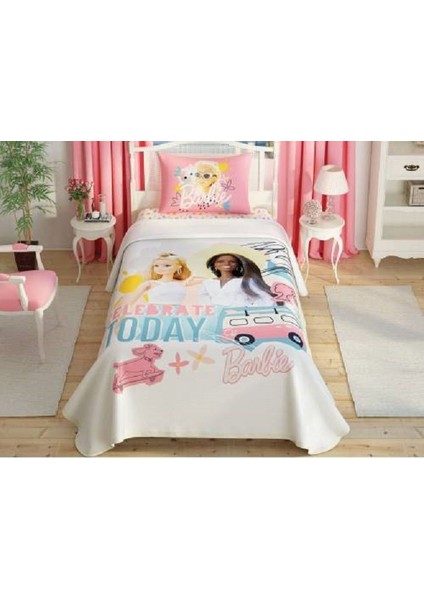 Barbie Celebration Tek Kişilik Pike Takımı 2022 Taç Pike Takımı Lisanslı Pike Takımı