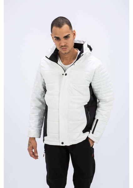 Erkek H Winter Ski Jacket - Beyaz