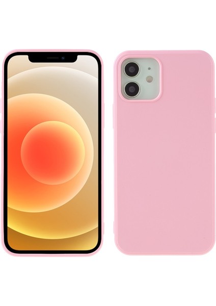 Apple İphone 12 Mini Için Düşmeye Dayanıklı Sıvı Silikon Telefon Kılıfı - Pembe (Yurt Dışından)