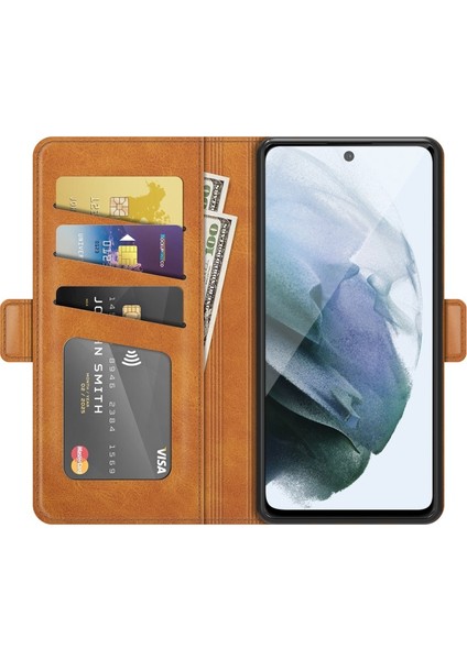 Samsung Galaxy S21 Fe Için Deri Manyetik Toka Kapatmalı Telefon Kılıfı (Yurt Dışından) fırsatları