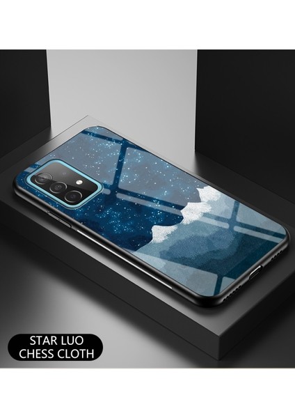 Galaxy A52 5g Için Yıldızlı Gökyüzü Desen Temperli Cam + Pc + Tpu Koruyucu Telefon Kılıfı - Koyu Mavi (Yurt Dışından) fiyatları