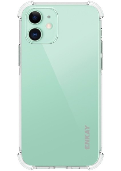 Apple İphone 12 Mini 5.4 Inç Uyumlu Darbeye Dayanıklı Tpu Telefon Kılıfı - Şeffaf (Yurt Dışından)