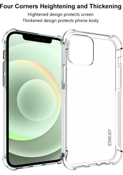 Apple İphone 12 Mini 5.4 Inç Uyumlu Darbeye Dayanıklı Tpu Telefon Kılıfı - Şeffaf (Yurt Dışından) modelleri