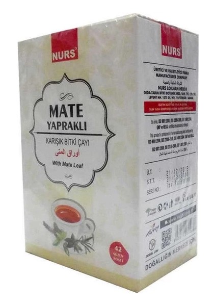 Mate Yapraklı Karışık Bitkisel Çay 42'li