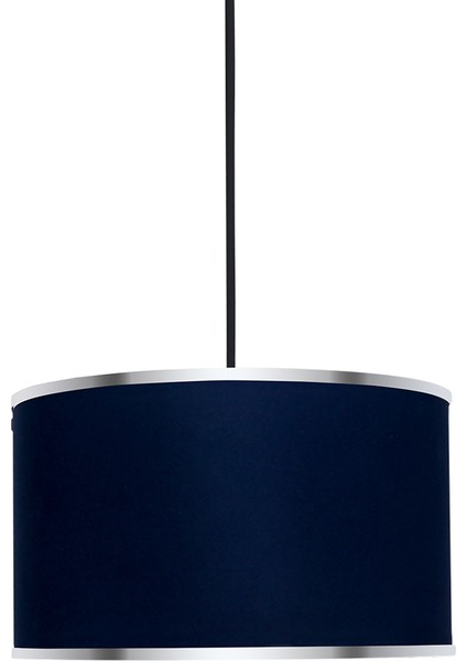 Viscose 40X40X21 Siyah Elektrik Kablolu Kumaş Avize