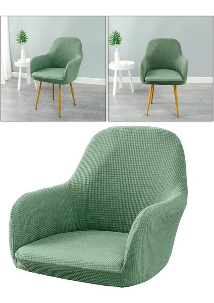 Jakarlı Yemek Sandalye Slipcovers Yemek Odası Sandalye Koruyucu Kahve (Yurt Dışından)