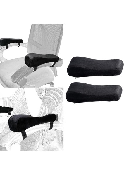 Ofis Koltuğu için Yumuşak Kol Yastığı - Siyah (Yurt Dışından) indirimleri