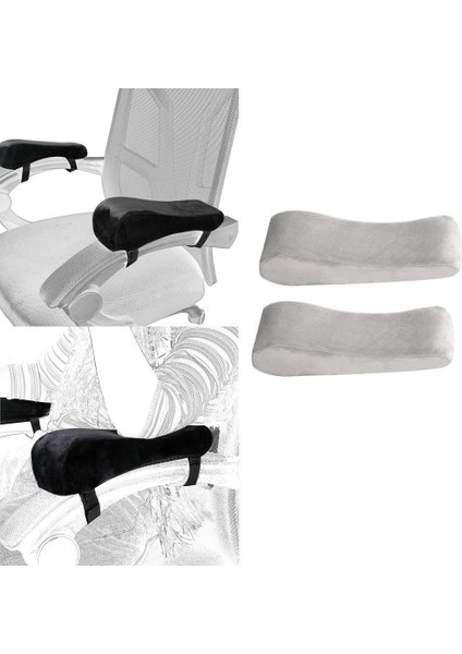 Ofis Koltuğu için Yumuşak Kol Yastığı - Siyah (Yurt Dışından) fırsatları