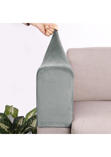 2 Adet Kaymaz Kanepe Kenarı Kılfı - Bej (Yurt Dışından) fırsatları