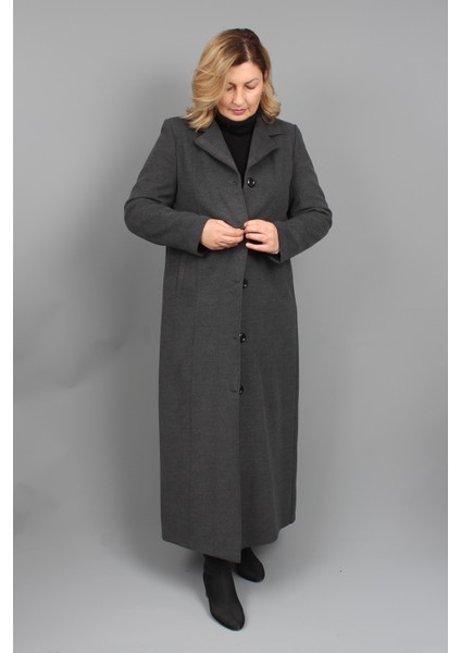 Yaren Kadın Kışlık Lacivert Kaşe Manto fırsatları