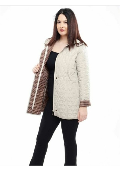 Kelly Kapüşonlu Siyah Kapitone Kadın Mont fiyatları