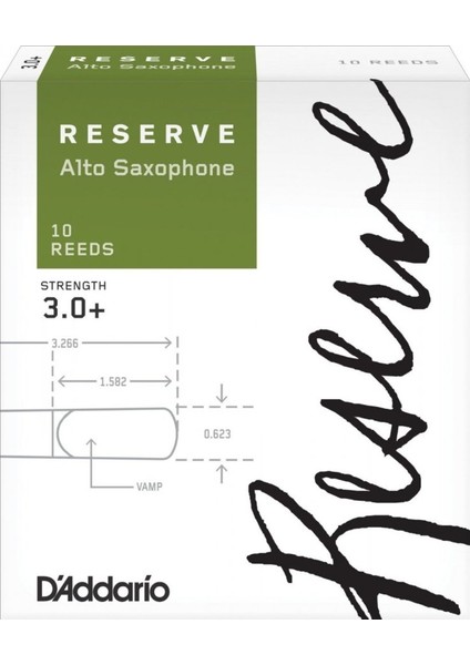 Rico Reserve DJR10305 Alto Saksafon Kamışı No:3+