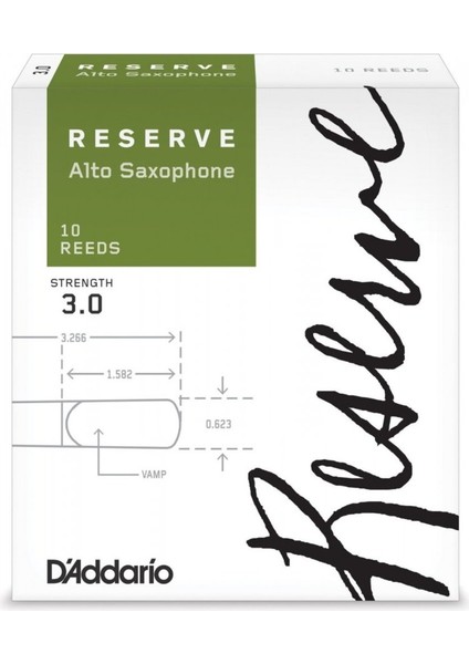 Rico Reserve DJR1030 Alto Saksafon Kamışı No:3