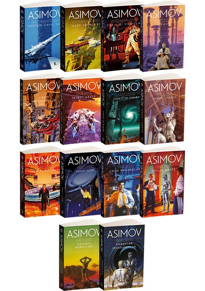 Çelik Mağaralar - Şafağın Robotları - Robotlar ve İmparatorluk -İkinci Vakıf - Vakıf'ın Sınırı - Vakıf ve Dünya - Isaac Asimov - 14 Kitap