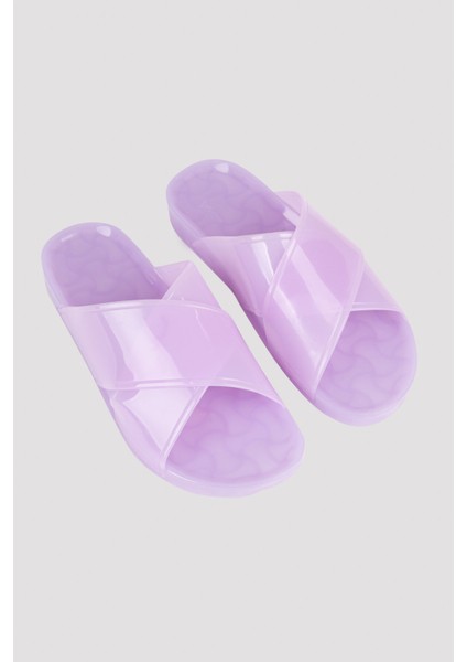 Lila Cross Jelly Terlik