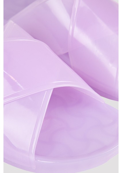 Lila Cross Jelly Terlik modelleri