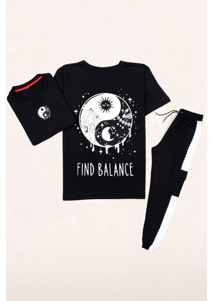 Yingyang Baskılı Eşofman Takımı