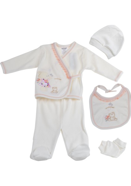 5'li Zıbın Set - (Beyaz Somon)